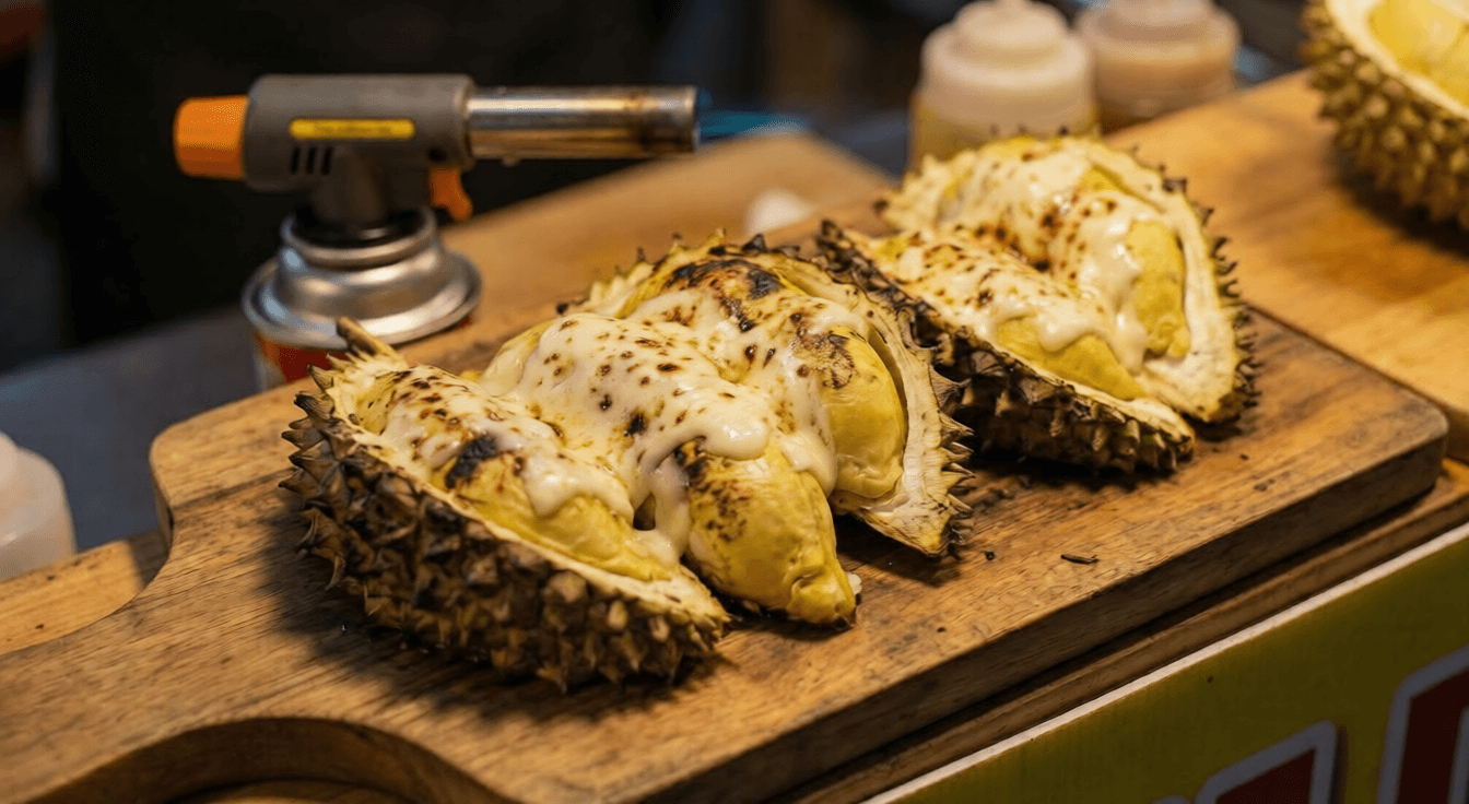 Durian Bakar Mozzarella