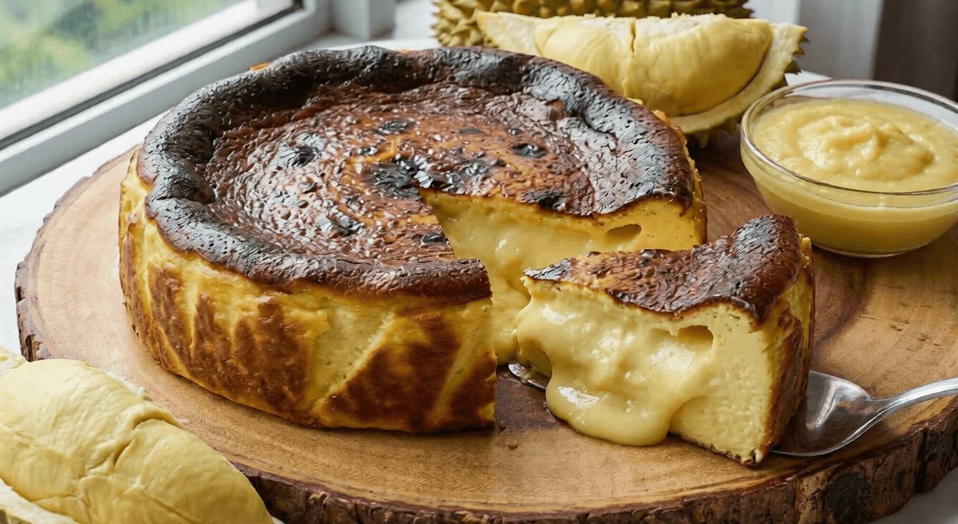 Durian Basque Burnt Cheesecake